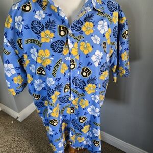 Blue Floral Brewers Shirt